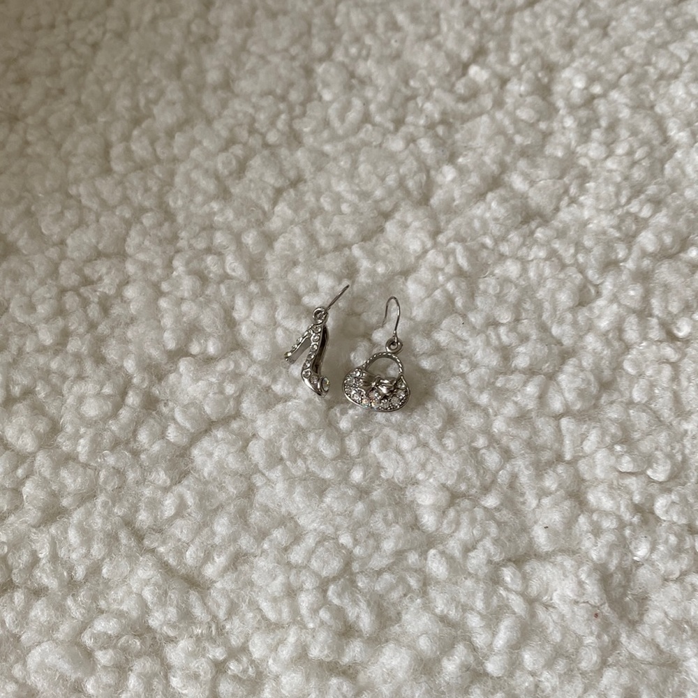 Diamond Heel and Purse Earring